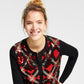 Cardigan feminino com lantejoulas e diamantes Charter Club, vermelho, tamanho extragrande