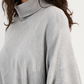 Alfani Poncho Suéter Feminino Gola Alta Cinza Tamanho X-G