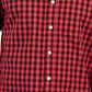Camisa de popeline xadrez com botões Grant Classic Fit Club Room Masculina, vermelha, tamanho médio
