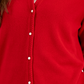 Karen Scott Cardigan Feminino com Gola Redonda e Botões Perolados, Tamanho Médio