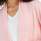 Karen Scott Cardigan longo feminino com gola xale rosa tamanho XS