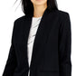 Blazer feminino Alfani com gola xale, preto, tamanho grande