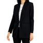 Blazer feminino Alfani com gola xale, preto, tamanho grande