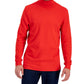 Camisa de gola alta sólida masculina Club Room vermelha tamanho grande
