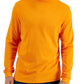 Camisa de gola alta sólida masculina Club Room laranja tamanho pequeno