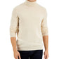 Suéter de cashmere masculino Club Room com gola alta, bege, tamanho grande