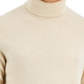 Suéter de cashmere masculino Club Room com gola alta, bege, tamanho grande