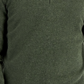 Suéter masculino de cashmere com zíper de um quarto, verde, tamanho extragrande