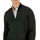 Jaqueta masculina Alfani com zíper frontal, verde, tamanho pequeno