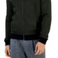 Jaqueta masculina Alfani com zíper frontal, verde, tamanho pequeno
