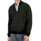 Jaqueta masculina Alfani com zíper frontal, verde, tamanho pequeno