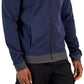 Jaqueta masculina Alfani com zíper frontal, azul, tamanho médio