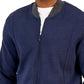 Jaqueta masculina Alfani com zíper frontal azul tamanho X-G