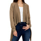 Cardigan feminino Cascade com frente aberta, marrom, tamanho grande, da INC International Concepts