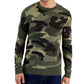 Suéter masculino Alfani com estampa camuflada e gola redonda, verde, tamanho extragrande