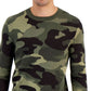Suéter masculino Alfani com estampa camuflada e gola redonda, verde, tamanho extragrande