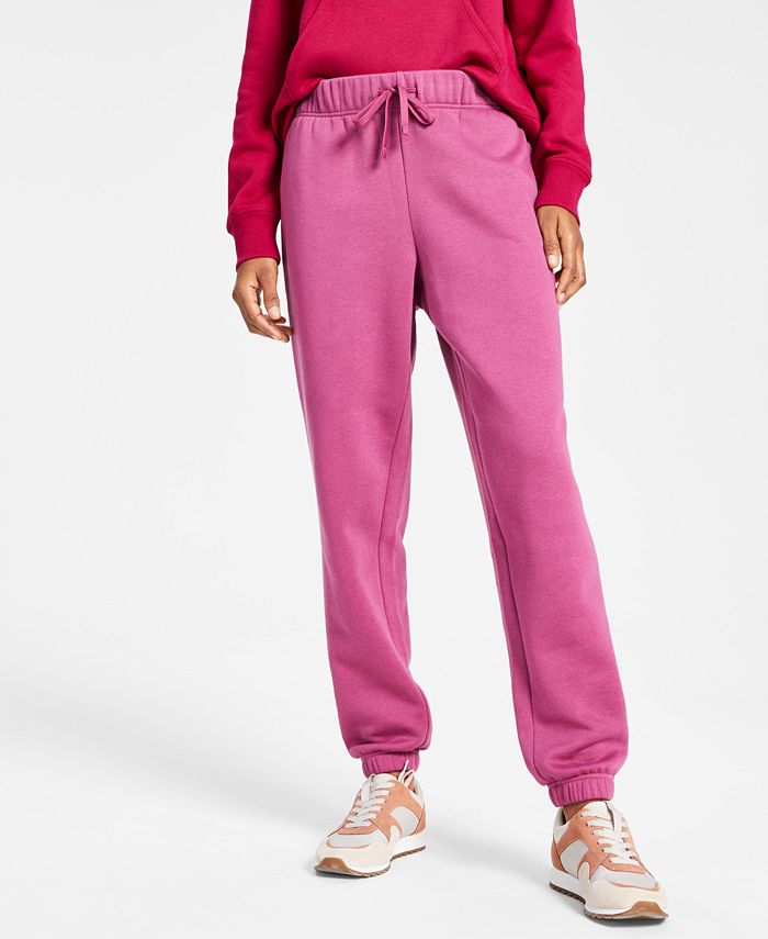 Calça jogger feminina ID Ideology Fleece Roxa Tamanho P