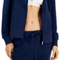 Jaqueta feminina ID Ideology Fleece Full Zip Azul Tamanho P