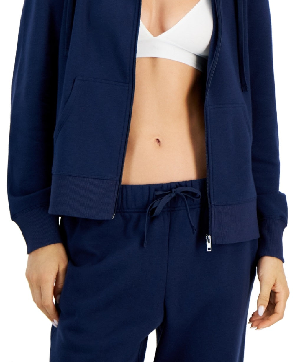 Jaqueta feminina ID Ideology Fleece Full Zip Azul Tamanho P