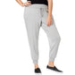 Calça jogger feminina ID Ideology Fleece cinza tamanho XL