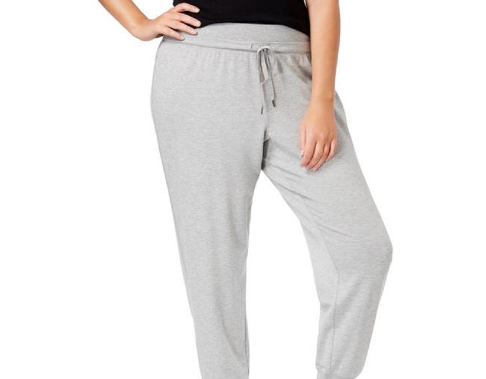 Calça jogger feminina ID Ideology Fleece cinza tamanho XL