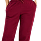 Calça jogger feminina ID Ideology Fleece vermelha tamanho grande