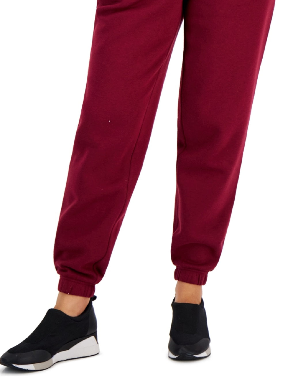 Calça jogger feminina ID Ideology Fleece vermelha tamanho grande