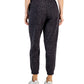 Calça jogger feminina ID Ideology com estampa de chita e lã, preta, tamanho médio