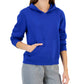 ID Ideology Moletom com capuz feminino liso azul tamanho grande