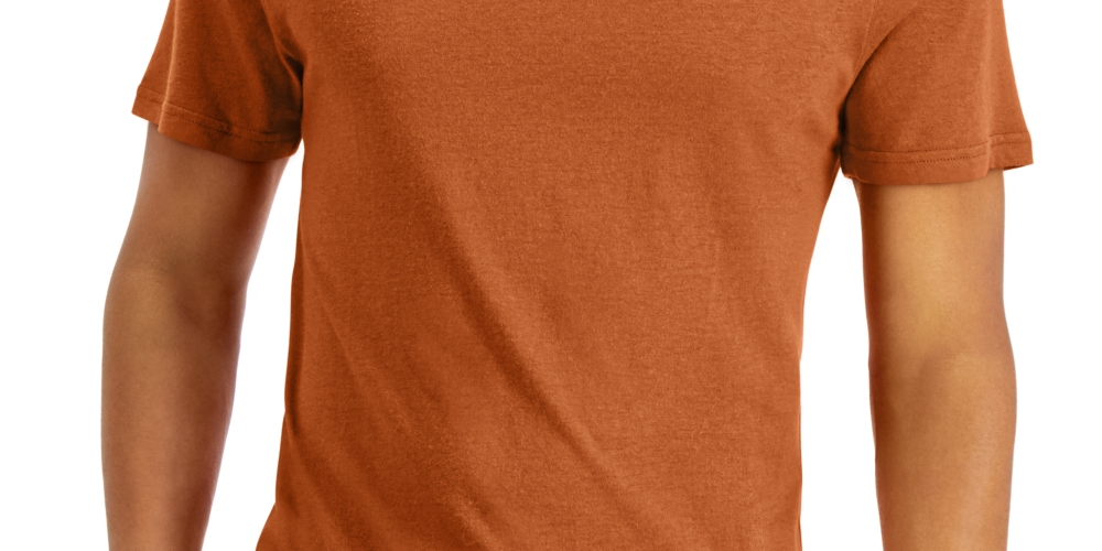 Camiseta de pijama masculina Club Room laranja tamanho grande