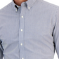 Camisa social masculina Club Room Slim Fit com listras elásticas em 4 direções, azul, tamanho XX-G