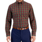 Camisa social masculina xadrez slim fit Club Room vermelha