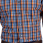 Camisa social masculina xadrez slim fit Club Room, azul, tamanho grande