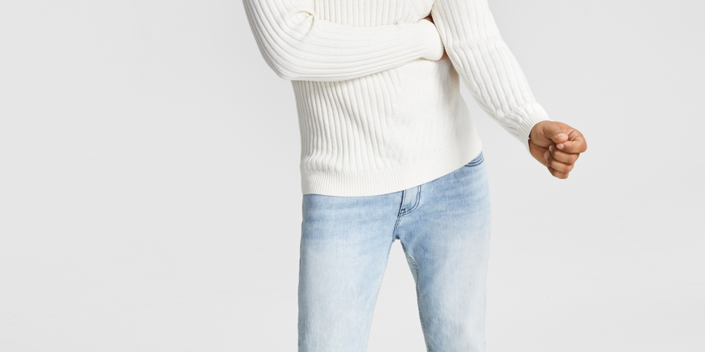 Suéter masculino Tucker Crewneck da INC International Concepts, bege, tamanho grande