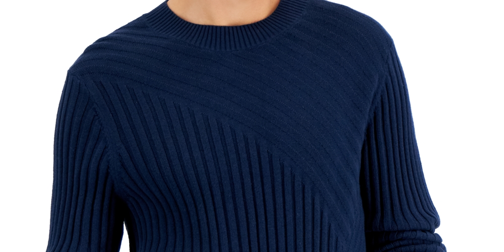 Suéter masculino Tucker Crewneck da INC International Concepts, azul, tamanho médio