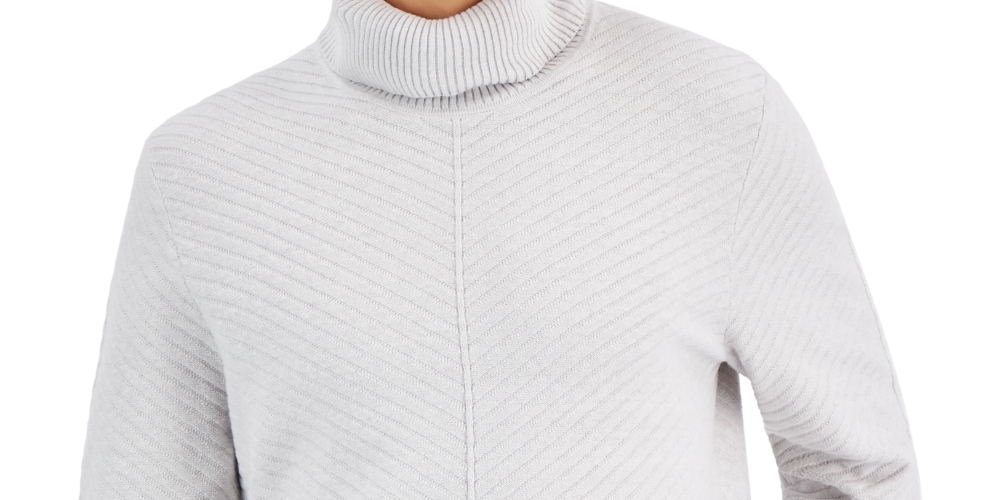 Suéter masculino Axel de gola alta, cinza, tamanho pequeno, da INC International Concepts