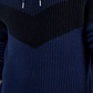 Suéter com capuz colorblock masculino da INC International Concepts, azul, tamanho extragrande