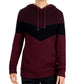 Suéter com capuz masculino colorblock da INC International Concepts, vermelho, tamanho XX-G