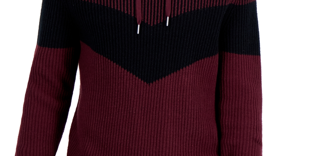 Suéter com capuz masculino colorblock da INC International Concepts, vermelho, tamanho XX-G
