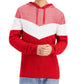 Suéter com capuz colorblock masculino INC International Concepts, vermelho, tamanho grande