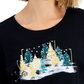 Karen Scott Blusa Feminina Manga Longa para Festas, Preta, Tamanho Médio