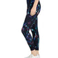 Leggings femininas 7/8 Celestial da ID Ideology, pretas, tamanho X-S