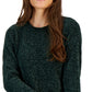 Karen Scott Suéter Básico Chenille Feminino Verde Tamanho Grande