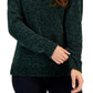 Karen Scott Suéter Básico Chenille Feminino Verde Tamanho Grande
