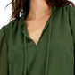 Blusa feminina com decote em V e botões, tamanho XX-G, da INC International Concepts