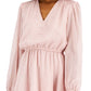 Vestido feminino com estampa de bolinhas e clipe metálico da INC International Concepts, rosa, tamanho médio