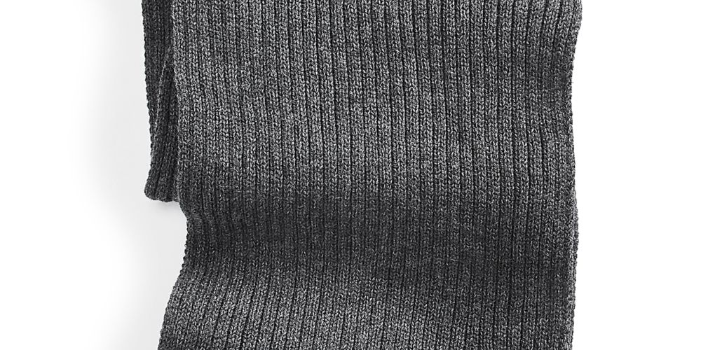 Cachecol canelado sólido masculino Sun + Stone cinza tamanho regular