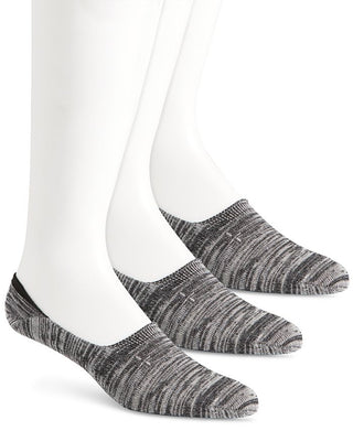 Pacote com 3 meias invisíveis Sun + Stone masculinas, cinza, tamanho 10-13