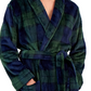 Club Room Pijama de pelúcia masculino azul tamanho pequeno