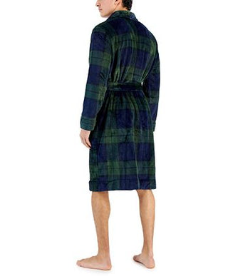 Club Room Pijama de pelúcia masculino azul tamanho grande